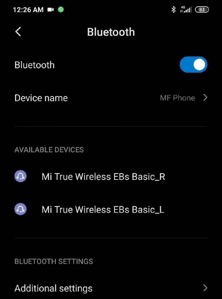 Xiaomi Redmi Airdots screenshot